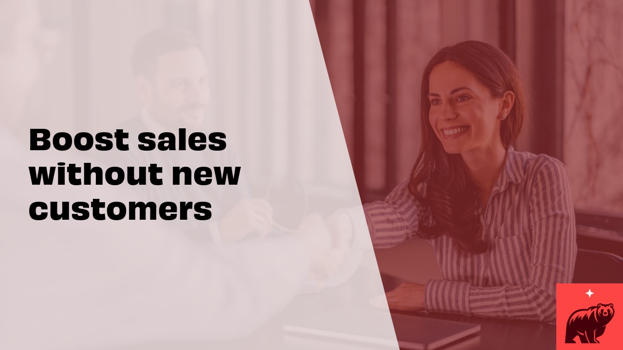 Boost sales without new customers